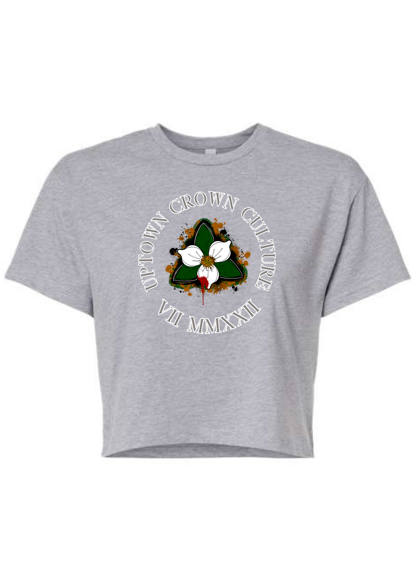 "Magnolia la Belle Splatta'd" Crop Top