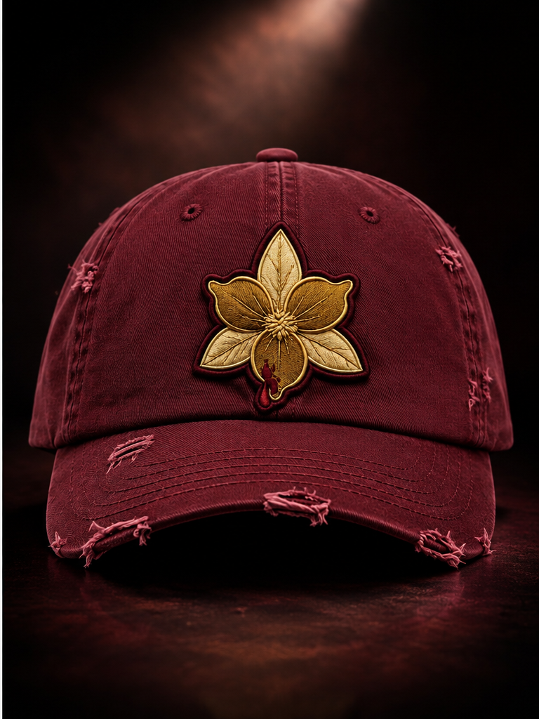 Vintage "Moon Maroon" Dad Cap